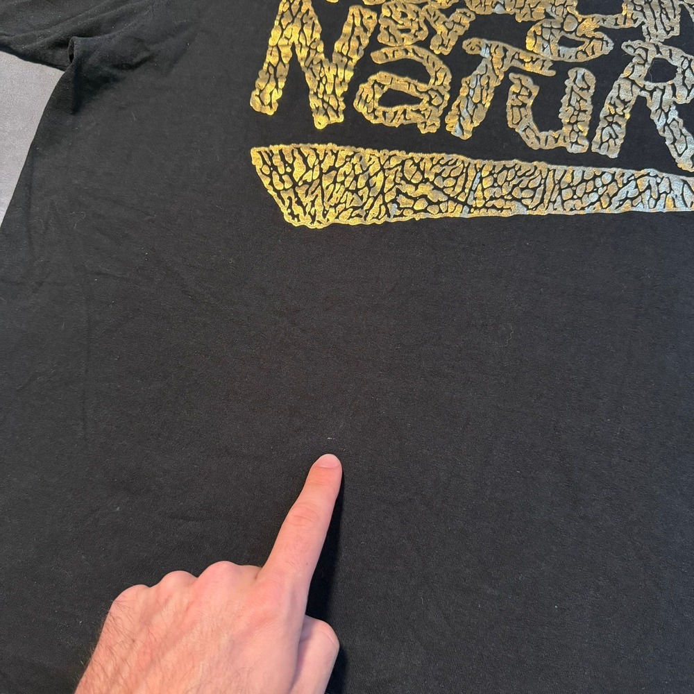 VTG Naughty By Nature T.T.B USA Hip Hop Graphic T-Shirt Black Gold Mens 2XL XXL - Picture 9 of 9
